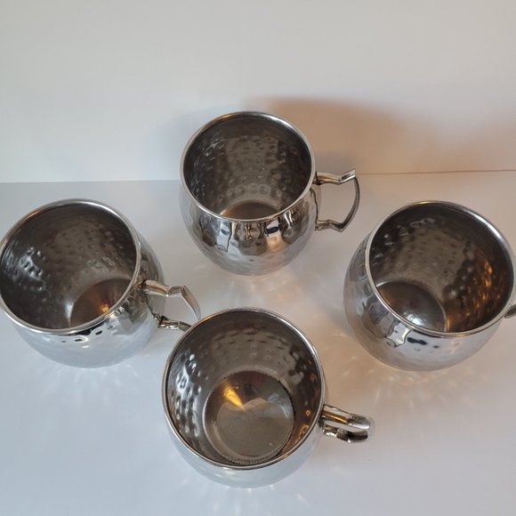 Moscow Mule Mugs Set of Four Silver, Never Used, NWOT - Picture 6 of 9
